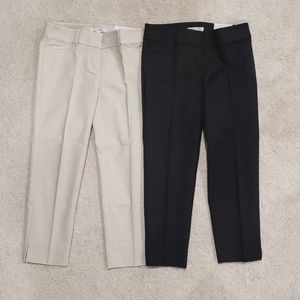 Loft Marisa Pants Cream & Black 2 pieces 0P